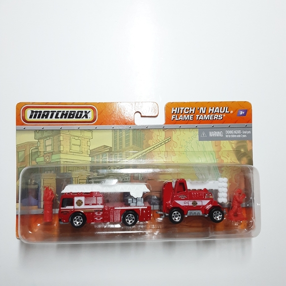 MATCHBOX Toys Matchbox Hitch N Haul Flame Tamers Wildfire Unit Mobile Command Center New